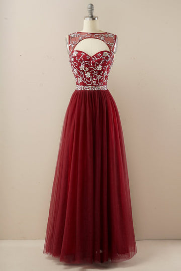 Vestido de baile de tulle de missanga